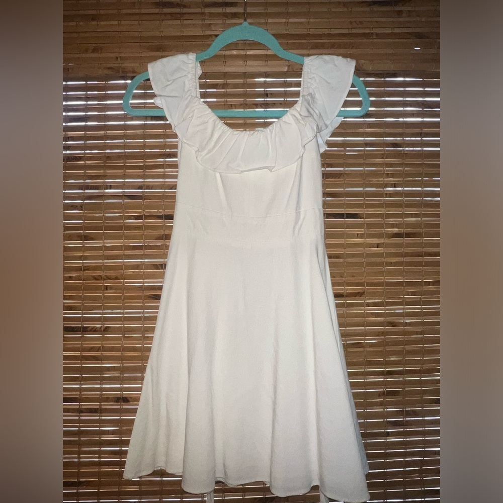 Zara off white mini dress